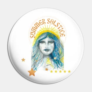 Summer Solstice Sunray Pin