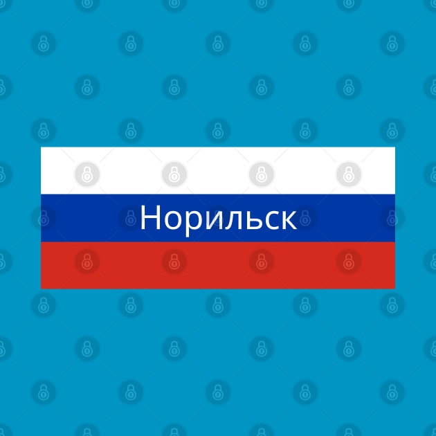 Norilsk City in Russian Flag by aybe7elf