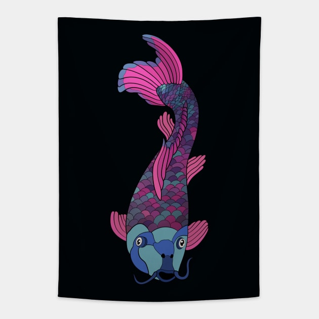 Koi tapestry top