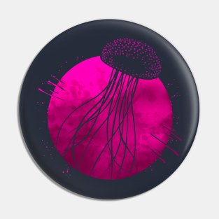 Psychedelic Jellyfish Pin