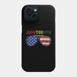 Juneteenth sunglasses Phone Case