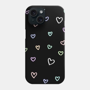 Cute heart pastel pattern Phone Case