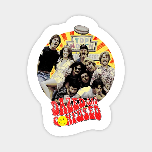 Retro Vintage Dazed and Confused Magnet by Yakarsin
