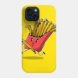 Cartoon French Fry Guy - Funny Fries Cartoon Character Phone Case