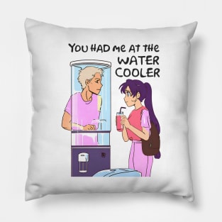 Boy meets girl, trendy meme Pillow