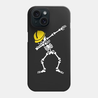 Dab skeleton dabbing construction worker  engineer Phone Case