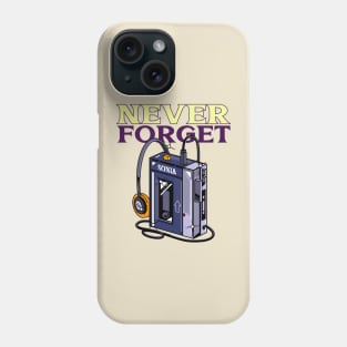 Never Forget Cassette Retro Vintage 60s 70s 80s 90s Phone Case