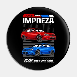 Impreza WRX Drift Car Pin