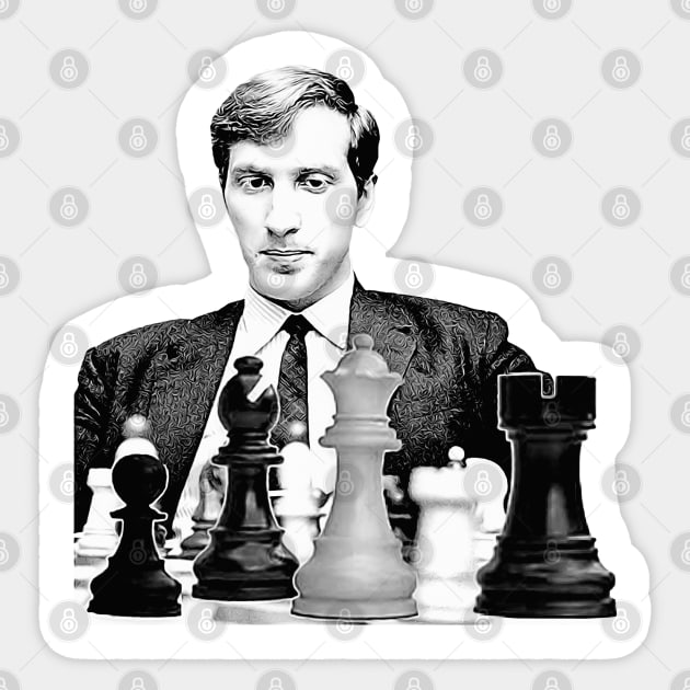 Bobby Fischer King of Chess Art Board Print by LoveGalBlackTan