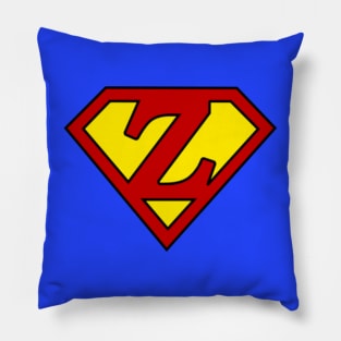 Superhero Symbol Letter Z Pillow