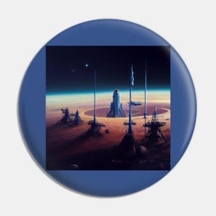 Interplanetary Spaceport Pin