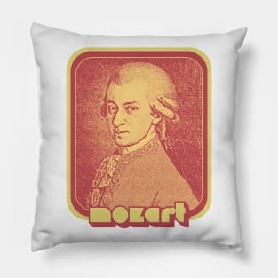 Wolfgang Amadeus Mozart // Retro Aesthetic Fan Art Design Pillow