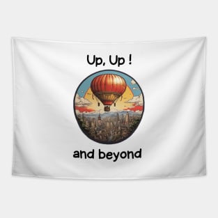 Air Balloon Sky Wings Travelling Aircraft Vintage Tapestry