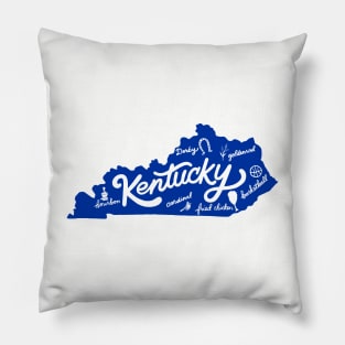 Kentucky Famous Things Pillow