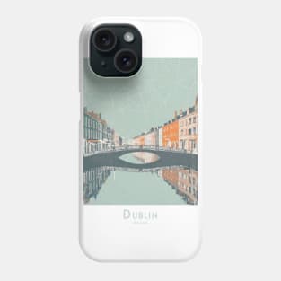 Dublin Cityscape - Ha'penny Bridge - Ireland's Charm Phone Case