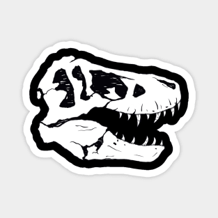 T-Rex Graphic Design Skull Magnet