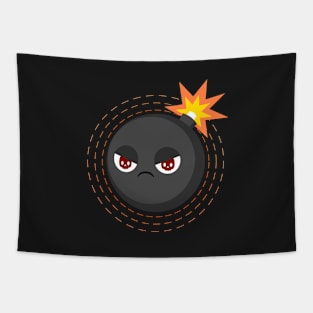 Kawaii angry bombs Tapestry