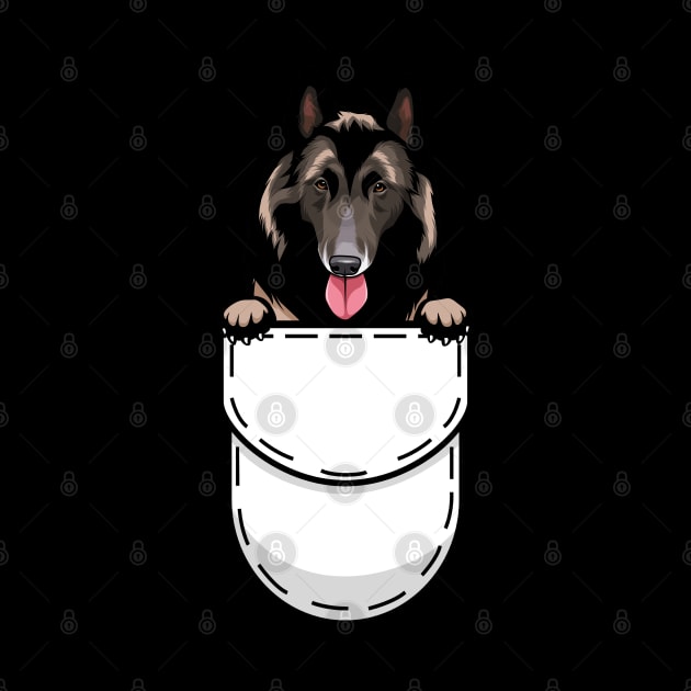 Funny Belgian Shepherd Tervueren Pocket Dog by Pet My Dog