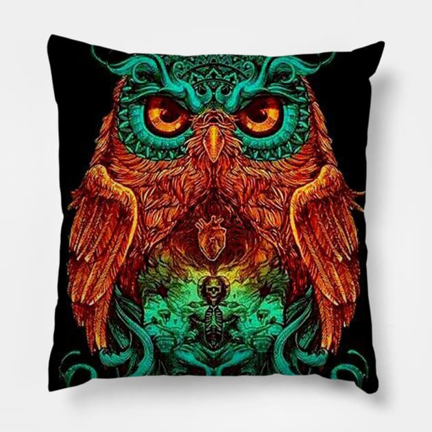 Owl 4 Pillow by TheBossBabe