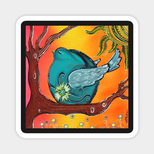 Garden Bird Magnet by barbosaart