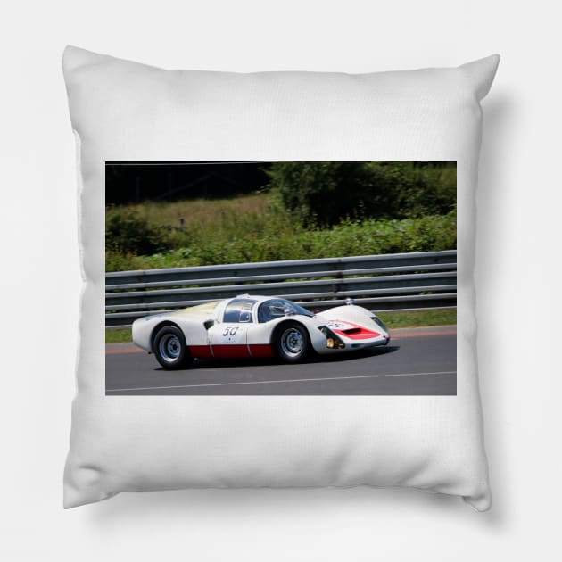 Porsche 906 Carrera 6 Le Mans Classic Pillow by Andy Evans Photos