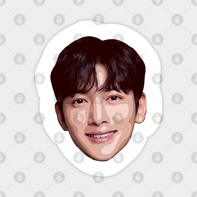 Ji Chang Wook Vector Art Magnet by Playful Creatives