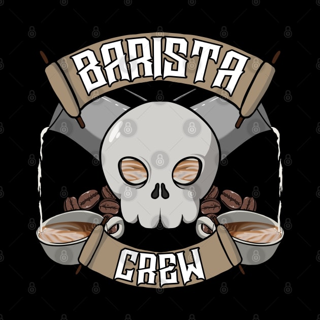 Barista crew Jolly Roger pirate flag by RampArt