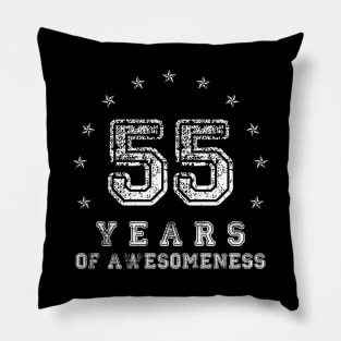 Vintage 55 years of awesomeness Pillow