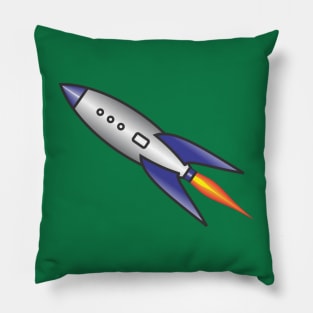 50's Space Ship Pillow