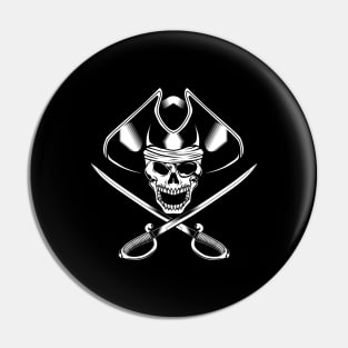 Pirate skull with sabers - Pirate Pin