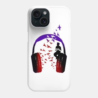 Headphone Music Ukulele Phone Case