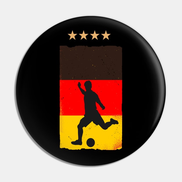 Germany Soccer Football Fan Shirt German Flag Pin by Sal71