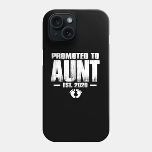 Promoted to Aunt 2020 Funny Mother's Day Gifts For New Auntie Phone Case