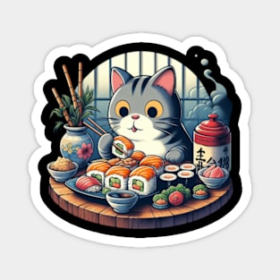 Sushi Cat Magnet