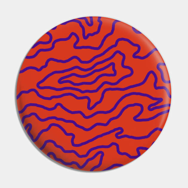 Drip Pattern - Vampire Red Pin by SpillProofLiquid