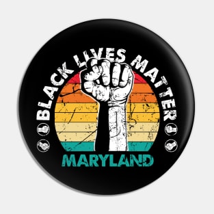 Maryland black lives matter political protest Pin