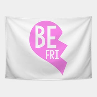 Best Friend BFF Broken Heart Piece 1 Tapestry