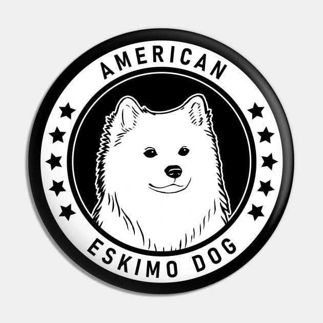 American Eskimo Dog Fan Gift Pin by millersye