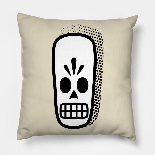 Manny Calavera Pillow by Remi A. Olsen