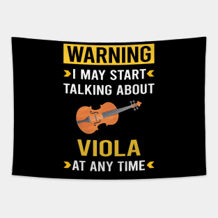 Warning Viola Violist Tapestry