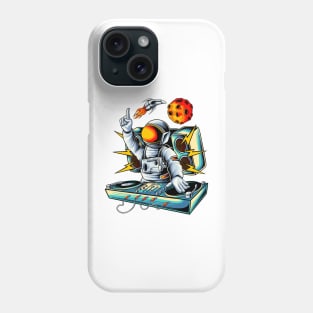 Space Alien Music DJ Phone Case