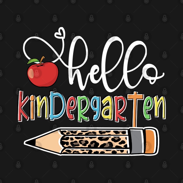 Funny Hello Kindergarten Back To School Teacher Student by beelz