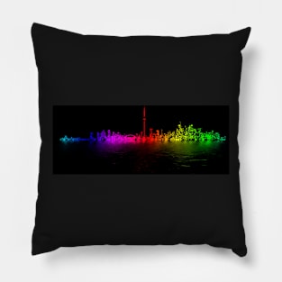 Toronto Rainbow Reflection Pillow