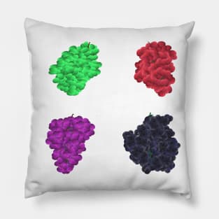 Colorful Grapes (White) Pillow