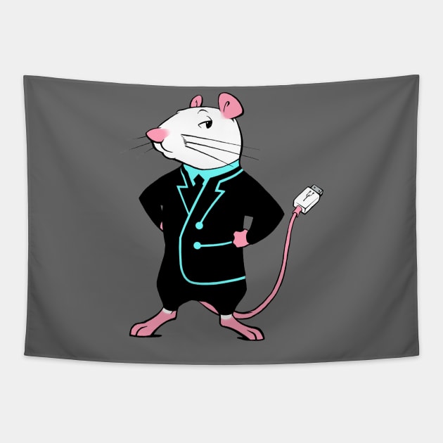 Wired Mouse Tapestry by robotsinlove