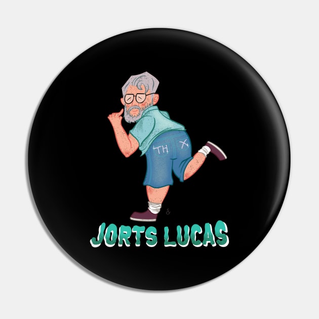 Jorts Lucas Pin by Shann Graham Art