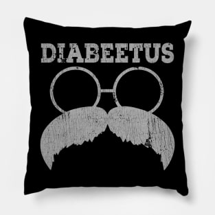 DIABEETUS white texture Pillow