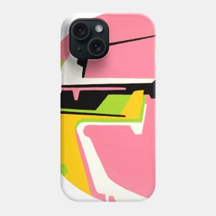 geometric pink Phone Case