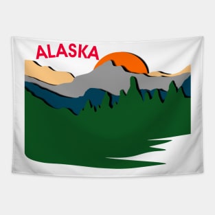 alaska vintage Tapestry