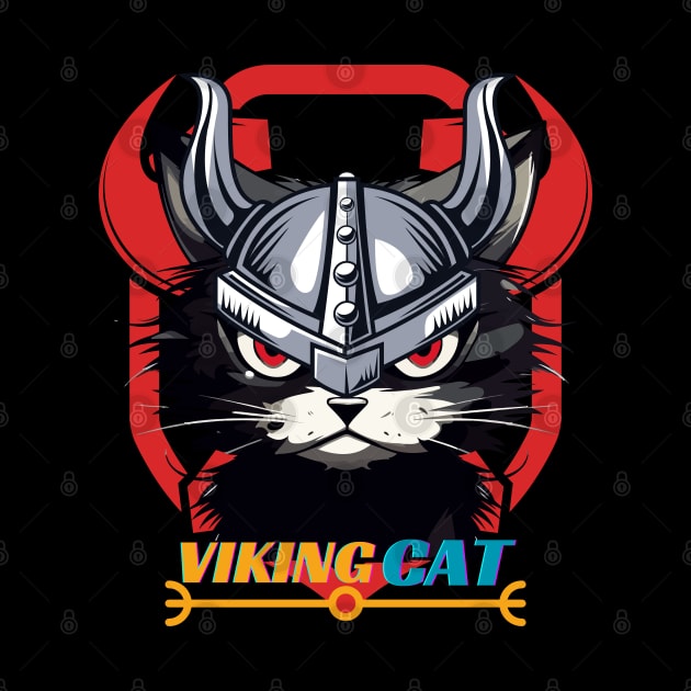 Funny viking cat by "Artistic Apparel Hub"